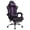 Black/Purple, variant on Alden Design Ergonomic High Back Gaming Chair with Massage Lumbar Pillow and Padded Armrests, Full Black