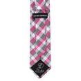 thumbnail image 5 of Pink Tie for Men | Plaid Necktie Pink and Gray Striped Ties | Corbatas Para Hombre Elegantes | Scott Allan Pink Tie for Him, 5 of 5