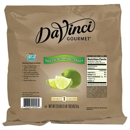 DaVinci Gourmet Sweetened Lime Cocktail Mixer, 23 oz