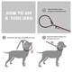 thumbnail image 5 of Cordones antideslizantes para perros Fida, resistentes, cómodos, de 4 pies, negros, 5 of 6