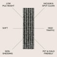 thumbnail image 3 of JONATHAN Y MOROCCAN HYPE 2 x 8 Runner Rug, Aisha Moroccan Triangle Geometric - Black/Cream, MOH206C-28, 3 of 8