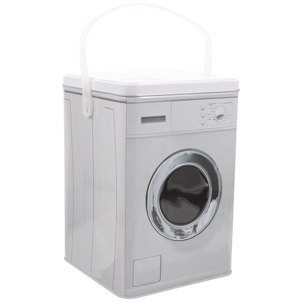 Contenedor para detergente en polvo ATRISS, contenedor para detergente en polvo con forma de lavadora, contenedor para detergente en polvo, soporte para almacenamiento de detergente en polvo