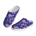thumbnail image 2 of KLL Blue Skull Rose Pattern Adult Unisex Cozy Slippers,Fuzzy Slip-on Slippers TPR Sole Slippers Comfort Plush Home Footwear for Indoor & Outdoor-46/47, 2 of 7