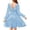 Light Blue, variant on Arshiner Big Girls Trendy Dresses Fall Long Sleeves Tie Back Solid Beach Dress
