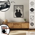 thumbnail image 2 of Violaura Family Metal Wall Art - Easy to Install Hanging Perfect for Home, Living Room Decor (12.0" x 9.6"), 2 of 8