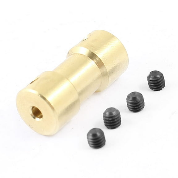 Unique Bargains 2.3mm x 3mm RC Airplane Brass Motor Shaft Coupling Connector Coupler Adapter