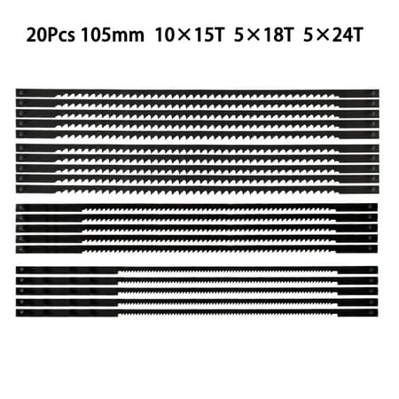 

Goodhd 20Pcs 4 In Scroll Saw Blades Pin End Hand Saw Blade For M 0 M 0-01 15/18/24TPI