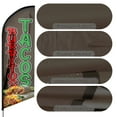 thumbnail image 3 of Tacos Burritos Burritos Sign Feather Flag,8FT outdoor advertising flag, Tacos  Business Sign,Tacos Swooper Flag（FLAG ONLY）, 3 of 4
