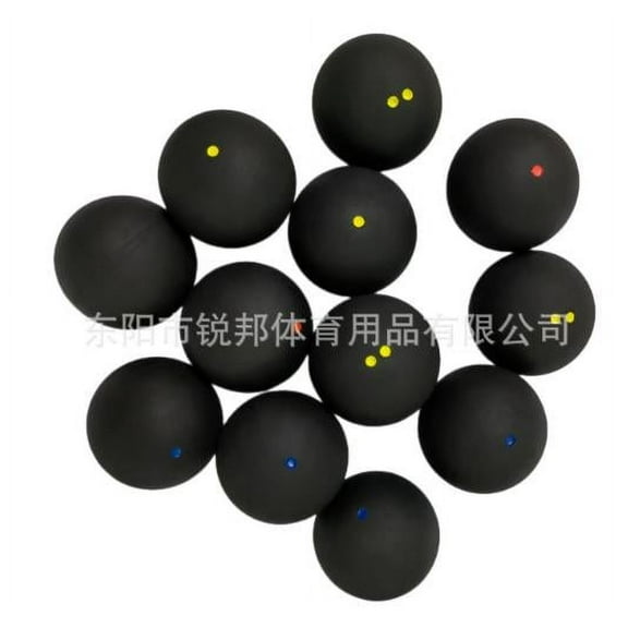 Viveous 4 Pcs Training Squash Balls Great Bounce Sports Balls Small Rubber Balls Training Equipment Balls For Racket Sports Indoor