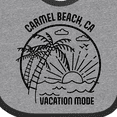 thumbnail image 4 of Inktastic Summer Vacation Mode Carmel Beach California Boys or Girls Baby Bib, 4 of 4