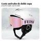 thumbnail image 3 of Abbraccia Casco de esquí con gafas, casco unisex para deportes de invierno, set de protección total, 3 of 6