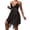 Black# lingerie for women, variant on Sheer Lingerie for Women Trendy Asymmetrical Hem Midi Cami Classic Deep V Neck Adjustable Spaghetti Straps Sleep Dress Slip Dress Black S