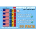 thumbnail image 3 of (x10) 3M Reflective Moldova and US Flag Stickers | Versatile & High Quality Safety Decals | Hard hats, laptops, bikes, toolboxes, 3 of 3