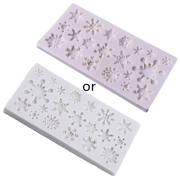 HYROOY Silicone Chocolate Moulds Snowflake Shape Silicone Material ant Cake Baking Mould Perfect Gifts for Baking Lover Silicone