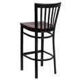 thumbnail image 4 of Kingfisher Lane 29" Black Back Metal Bar Stool in Mahogany, 4 of 8