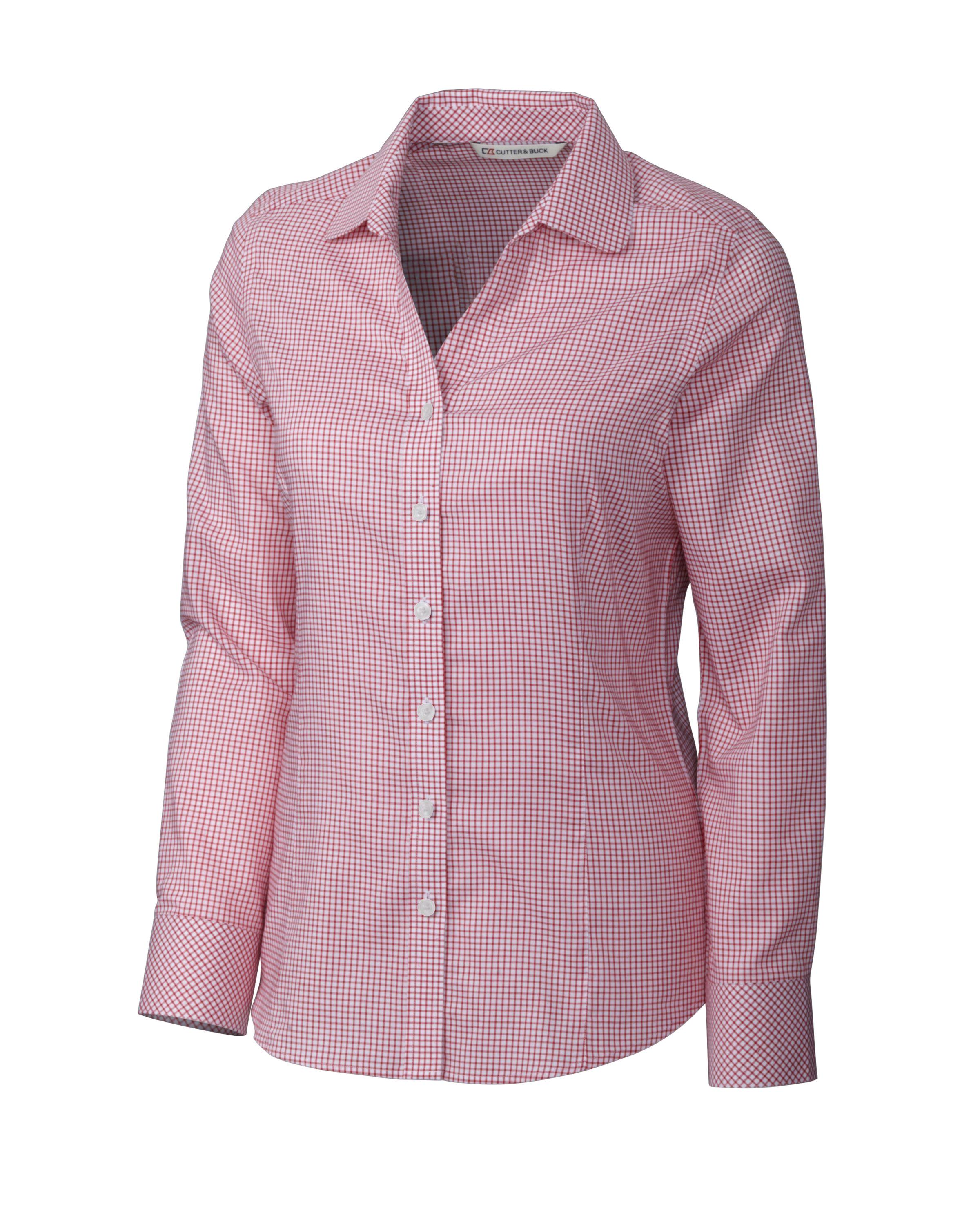 Cutter & Buck Ladies' L/S Epic Easy Care Tattersall Shirt