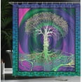 thumbnail image 4 of Ambesonne Nature Shower Curtain, Digital Psychedelic Art, 69"Wx70"L, Purple Fuchsia, 4 of 5