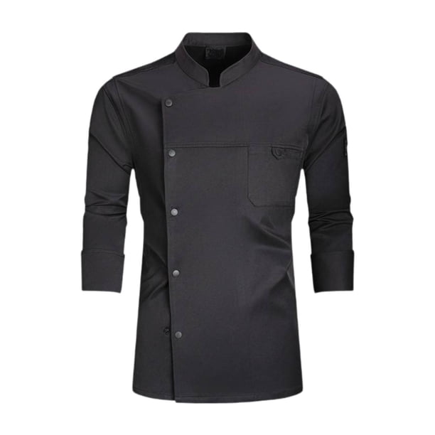 Chaqueta de chef otoño invierno para hombre y mujer, ropa de chef de manga larga para la industria alimentaria L