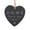 Slate Black (Design 3), variant on Darling Souvenir MADE WITH LOVE Personalized Initial Couple Names Arrow Engraved Slate Gift Hanging Christmas Tree Ornament With String