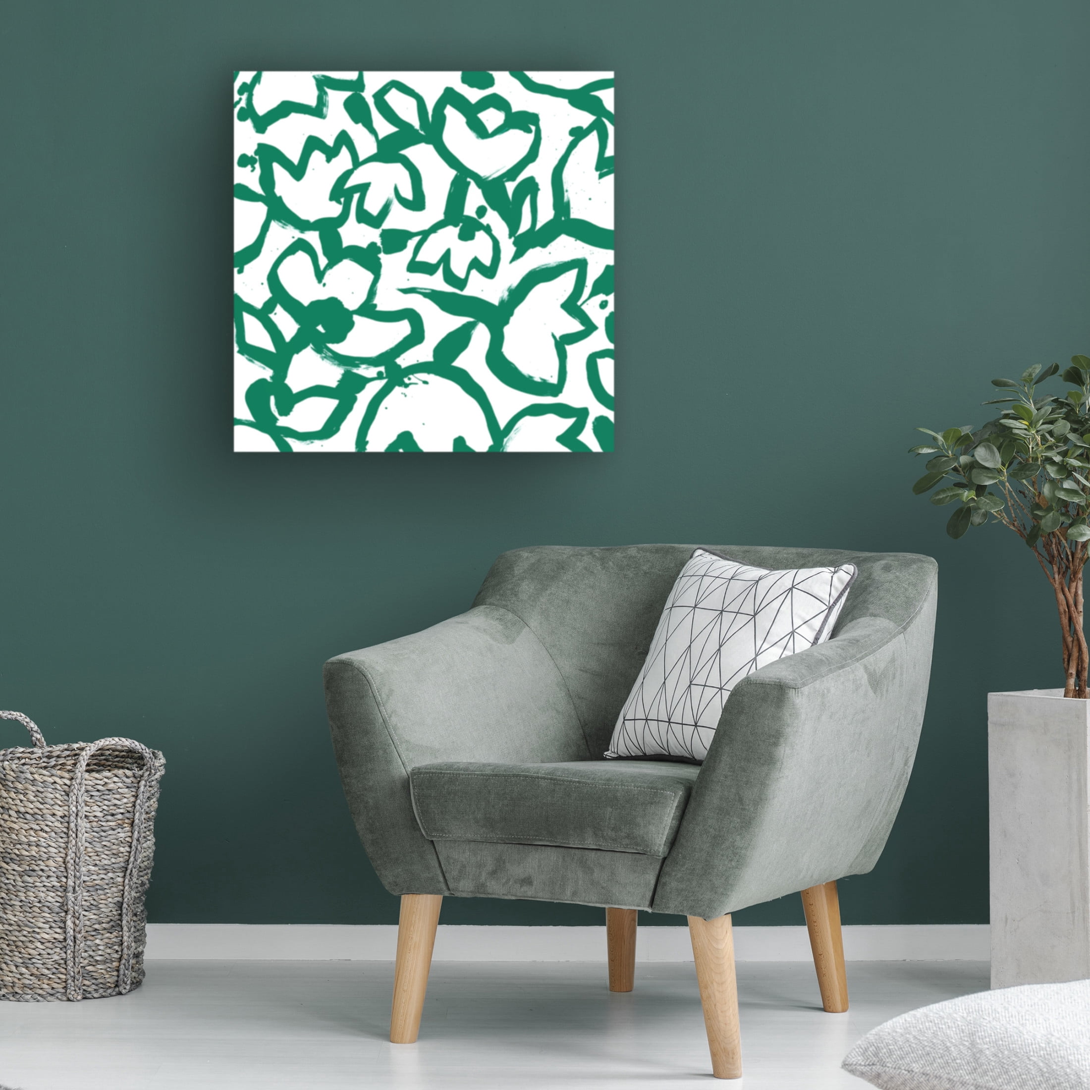 Trademark Fine Art June Erica Vess  Flora Patch I Canvas Wall Art