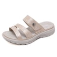 thumbnail image 3 of Womens Sandals Simple Buckle Sporty Wedge Plus Size Slippers for Women, 3 of 7