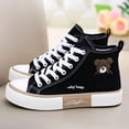 thumbnail image 1 of Zapatos de lona transpirables para Mujer, zapatillas deportivas de marca, informales, vulcanizados, planos, altos, 1 of 5