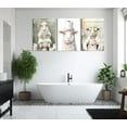thumbnail image 2 of Hieng Cute Lamb Wall Art Funny Animal Bathroom Wall Decor Prints Artwork Adorable Lamb With Toilet Paper Paintings Picture for Bath Restroom Decoration Unframed, 2 of 6