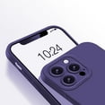 thumbnail image 4 of Designed for iPhone Case,Liquid Silicone Slim Thin Camera Lens Protection Shockproof Protective Cover Phone Case (Purple,iPhone 14), 4 of 5