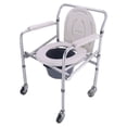 thumbnail image 1 of SILLA CON TAPA Y RUEDAS/CASTOR TOLIET ESTRUCTURA DE ALUMINIO-AWC02-MARCA HANDY, 1 of 3