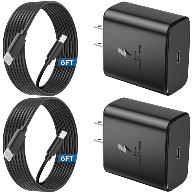 Cargador NELEBUTO USB-C superrápido de 45 W para Galaxy S25/S24/S23