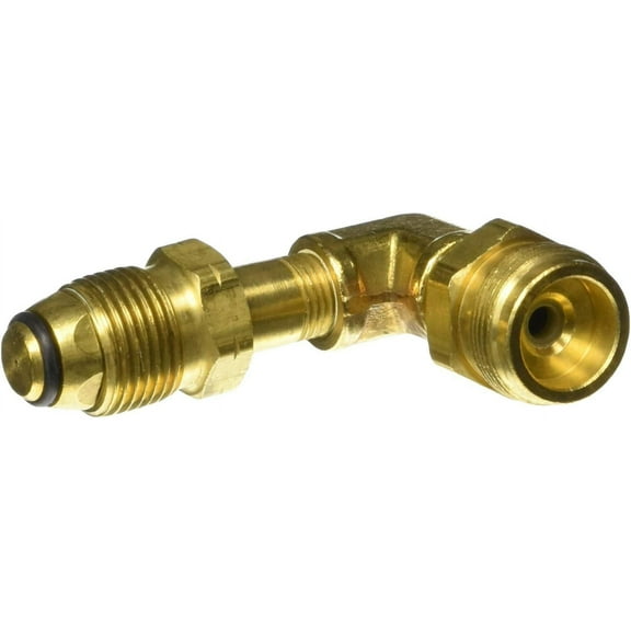 Mr. Heater 90 Degree Elbow Fitting, 1 in x 20 Male, Brass Pipe Fitting & Coupler Type Gas Connector