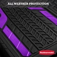 thumbnail image 2 of Rubbermaid Car Floor Mats, Heavy Duty Rubber Car Floor Mats Set，Injection Molded Aluminum Film All Weather Floor Mat, Waterproof Universal Trim-to-Fit Automotive SUV Sedan Van,Purple, 2 of 9