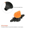thumbnail image 4 of Uxcell 1/4" Micro Barb Connector Shut Off Switch Ball Valve Plastic for Irrigation 4 Pack, 4 of 4