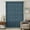 Blue, Steel, Slate, Ocean, variant on Indigo Blue Sheer Curtains 54 Inches Long, Farmhouse Vintage Blue Solid Color Light Filering Curtains, Breathable Simi Curtain Privacy Drapes for Kitchen Bathroom Nursery Small Window Treatment