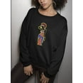 thumbnail image 3 of Paint Of A Woman Posing Sweatshirt Women -Image by Shutterstock, Female 4X-Large, 3 of 4