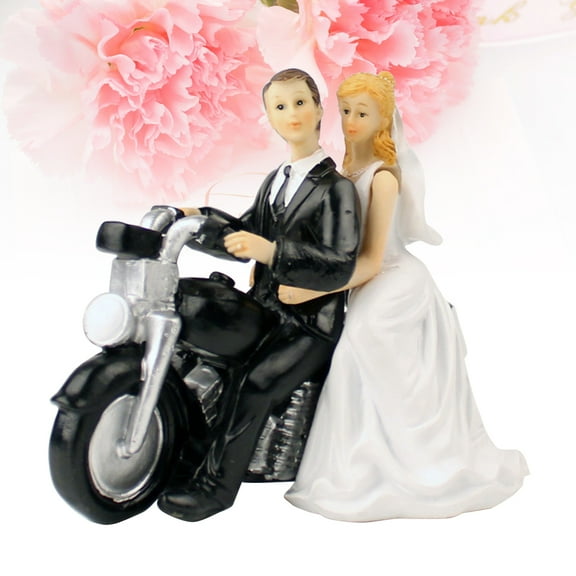 KONTONTY Couple Figure Wedding Cake Topper Bride and Groom Multi 1Pack