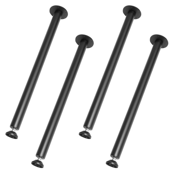 30" Steel Table Legs - Set of 4 Black - Adjustable Height, Heavy Duty - Office, Desk, DIY Furniture