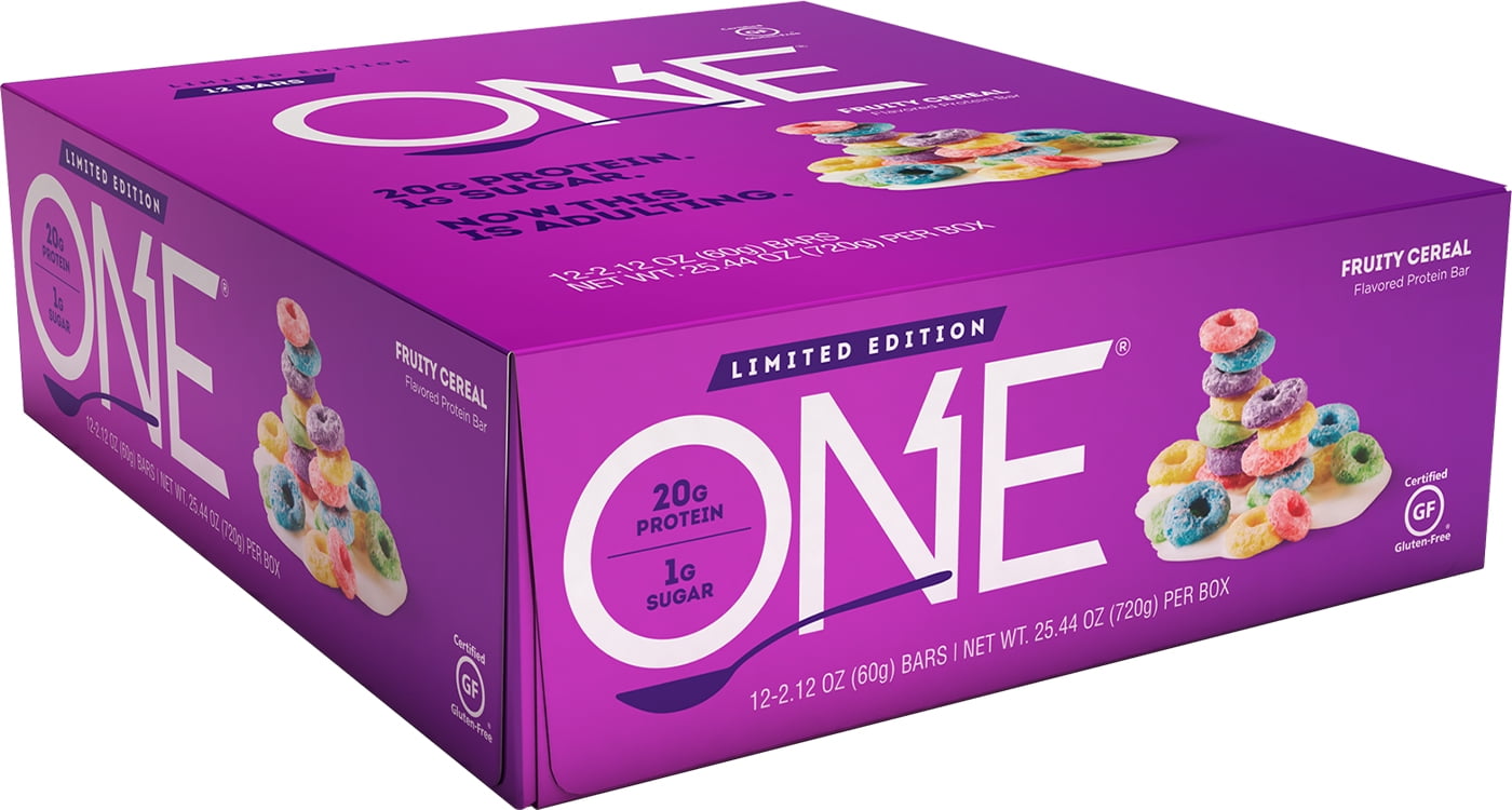 ONE Brands Protein Bar, Fruity Cereal, 20g Protein, 12 Count