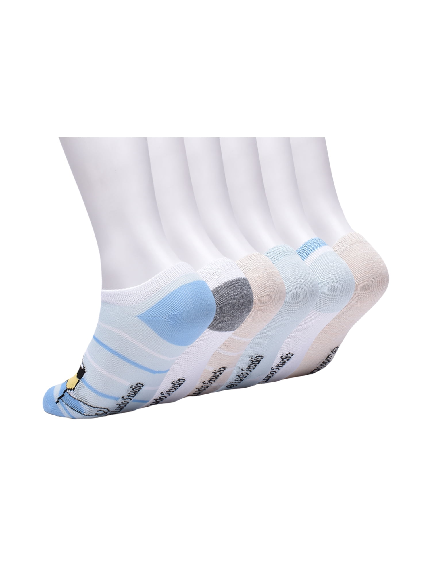 Bluey Boys No Show Socks, 6-Pack, Sizes M