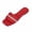 Red, variant on Xdegoge Slides Sandals Women Open Toe Rhinestone Single Band Flat Slides Square Toe Sparkly Crystal Slip On Slippers Casual Poolside Shoes