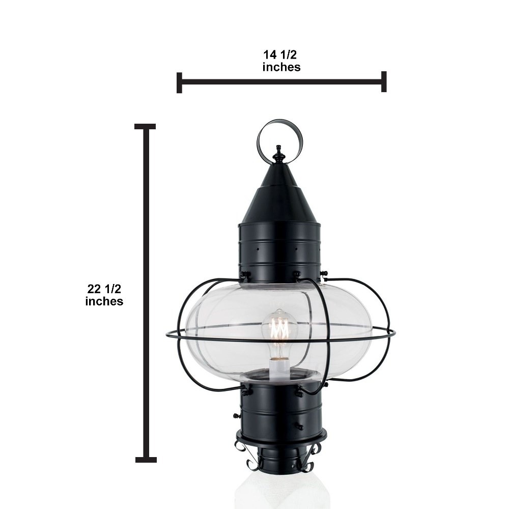 Norwell Lighting - Classic Onion - 1 Light Large Outdoor Post Lantern In - image 2 of 7