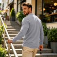 thumbnail image 4 of FOPSUFGWFO Men's Vintage V-Neck T-Shirt Breathable Daily Wear Viking Gothic Sweatshirts Casual Long Sleeve Lightweight Blouses S, 4 of 6