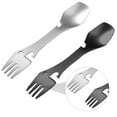 thumbnail image 2 of YSNOOWE 2Pack Rustproof Spork Stainless Steel Camping Cutlery for Travelers, 2 of 8