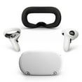 thumbnail image 1 of yeacher SiWiQU 4-Piece Protective Set for Oculus Quest 2, Silicone Face Cover, Controller Grips, and Shell Protector - Sweatproof, Anti-Slip, Lightproof Accessories for Enhanced VR Gaming Experience, 1 of 6