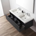 thumbnail image 3 of Blossom Positano 60" Floating Vanity Set | Night Blue | Acrylic Sink & 2 Side Cabinets | All Wood Wall Mounted Cabinet, 3 of 9