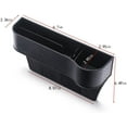 thumbnail image 3 of Organizador de espacio para asiento de automóvil, multifuncional con portavasos, caja de almacenamiento, NO SE AJUSTA a la consola central inferior al asiento (conductor marrón) BANYUO Hogar, 3 of 8