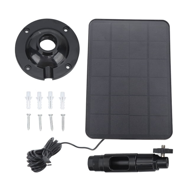 Cargador de batería monocristalino impermeable IP65 para cámara de seguridad exterior, conector tipo C, panel solar de 5 V y 10 W