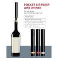 thumbnail image 3 of 3 Pieces Air Pump Wine Corkscrew Kitchen Accessories Portable Stainless Steel Pin Air Pressure, 3 of 7
