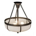 thumbnail image 7 of Meyda Tiffany 200913 Arts And Crafts 3 Light 18" Wide Semi-Flush Bowl Ceiling Fixture -, 7 of 7