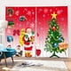 thumbnail image 2 of Cortina de Navidad Tratamientos Ventana con Accesorios Moderno Impreso Nóel Arbol Duraduro 013 Soledad Cortinas decorativas navideñas, 2 of 8